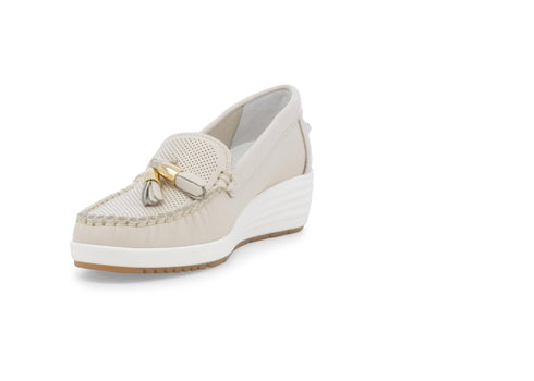 Melluso female Mocassini Pelle 01027Z-243471 Beige