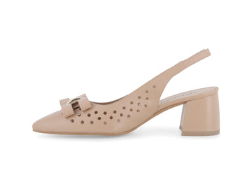 Melluso Slingback Pelle Beige - Dettaglio laterale V314-256368