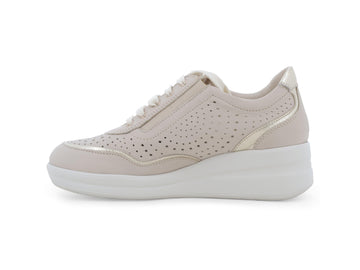 Melluso Sneaker Pelle Beige - Dettaglio laterale R20258Q-256947