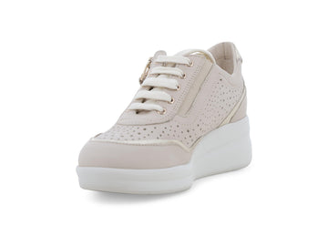 Melluso Sneaker Pelle Beige - Dettaglio punta R20258Q-256947