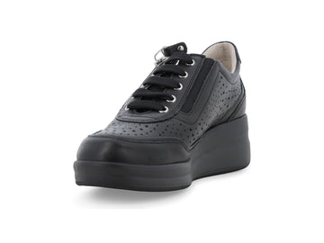 Melluso Sneaker Pelle Nero - Dettaglio punta R20258Q-257196