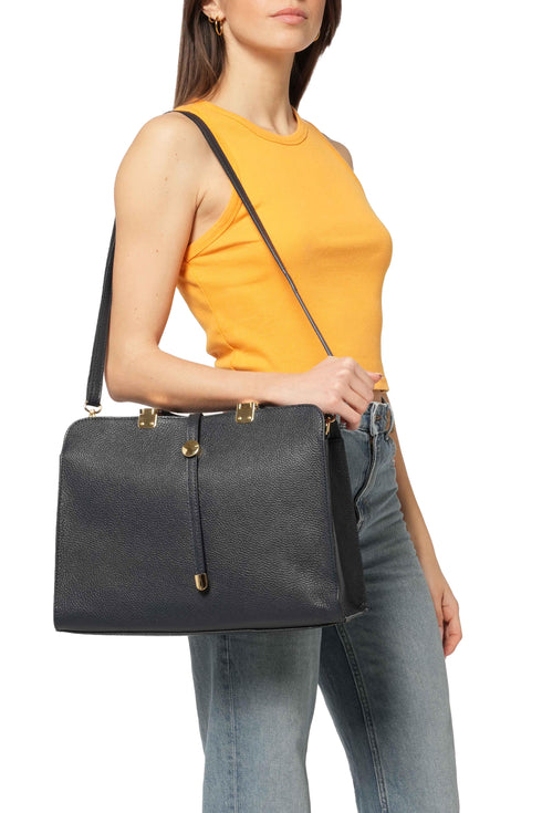 Melluso Donna Borsa Pelle BOR523-251886 Blu