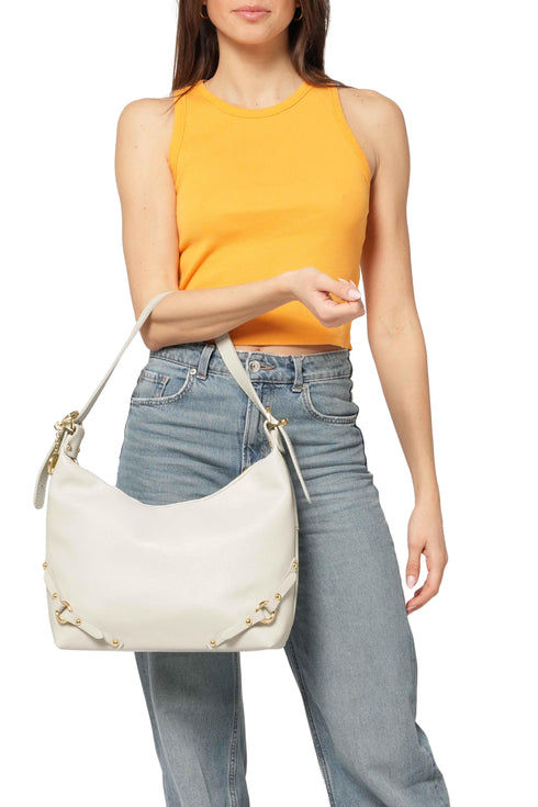 Melluso Donna Borsa Pelle BOR558-250565 Beige