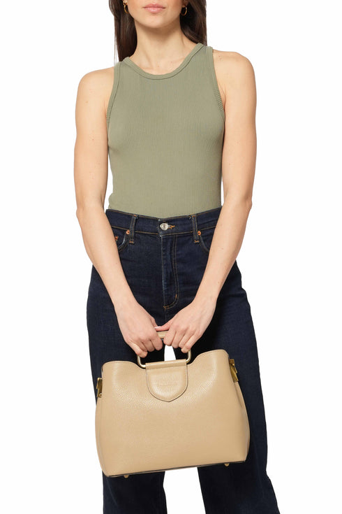 Melluso Donna Borsa Pelle BOR565-250722 Beige