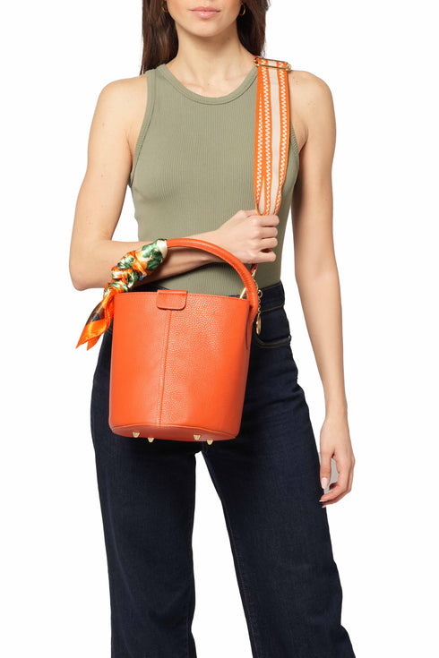 Melluso Donna Borsa Pelle BOR582-250299 Arancione