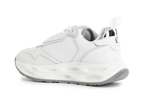 CafèNoir Donna Running con riporti specchio e glitter C1DC1043W001 Bianco