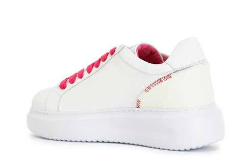 CafèNoir Donna Sneakers con cuciture ornamentali C1DE1014W005 Multi bianco