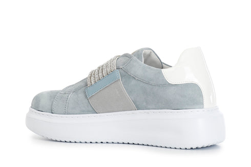 CafèNoir Donna Sneakers in camoscio con fascia strass C1DE5015B017 Jeans