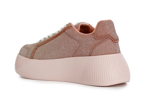 CafèNoir Donna Sneakers in glitter sfumato C1DF9025R043 Pesca