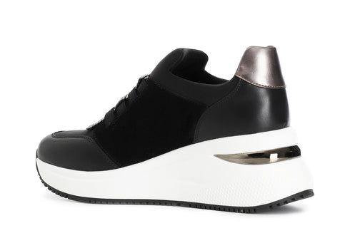 CafèNoir Donna Running slipon elastici con strass C1DN1006N001 Nero