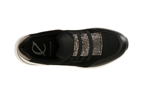 CafèNoir Donna Running slipon elastici con strass C1DN1006N001 Nero