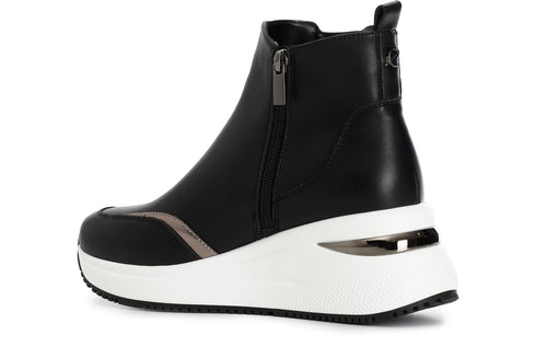 CafèNoir Donna Tronchetto con riporto in nylon C1DN1083N059 Nero/antracite