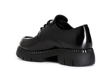 CafèNoir Donna Derby allacciato in pelle abrasivata C1EB1065N001 Nero