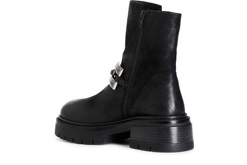 CafèNoir Donna Tronchetto in nabuk con morsetto C1FB7003N001 Nero