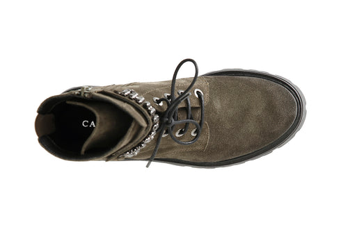 CafèNoir Donna Tronchetto allacciato con accessorio in pelle scamosciata C1FC6004G029 Bosco