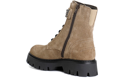 CafèNoir Donna Tronchetto allacciato con accessorio in pelle scamosciata C1FC6004M073 Noce