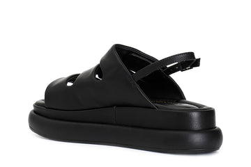 CafèNoir Sandalo Donna Platform con Bottoni Gioiello e Velcro