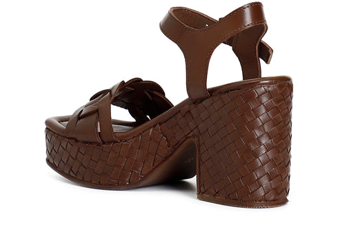 CafèNoir Sandalo Donna con Platform Intrecciata