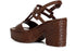 CafèNoir Sandalo con Platform Pelle Intrecciata e T-Strap