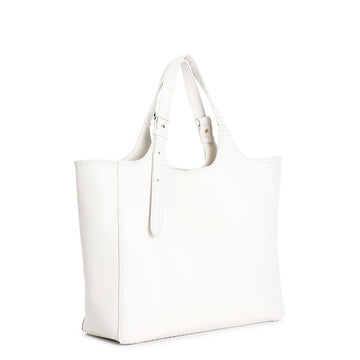 CafèNoir Shopping Bag con Cuciture Decorative