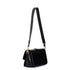 CafèNoir Black shoulder bag with flap and visible logo