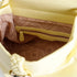 CafèNoir Soft Yellow Handbag with Braided Handle
