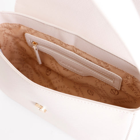 CafèNoir Borsa a Tracolla in Saffiano con Dettagli Metallizzati