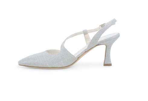 Melluso female Décolleté Tessuto E1634ZV-247194 Argento