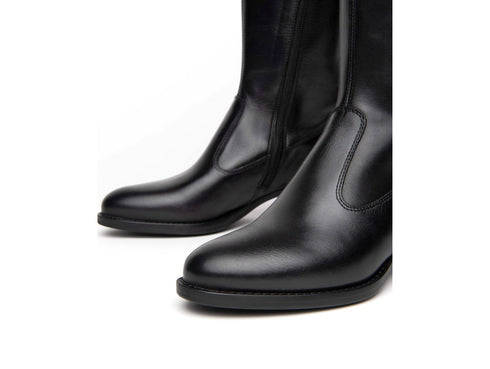 Nero Giardini Stivali Classici con Cerniera Lampo Tomaia Pelle