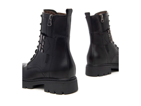 Nero Giardini Winter Combat Boots Women Leather Upper