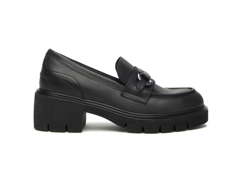 NeroGiardini Donna Mocassini Chunky in Morbida Pelle Nera I513980D-100