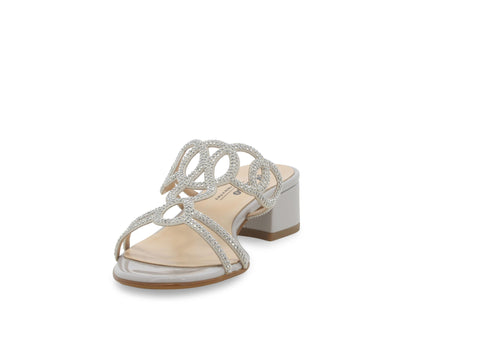 Melluso Donna Ciabatte Tessuto K35183W-234087 Argento