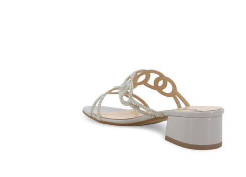 Melluso Donna Ciabatte Tessuto K35183W-234087 Argento