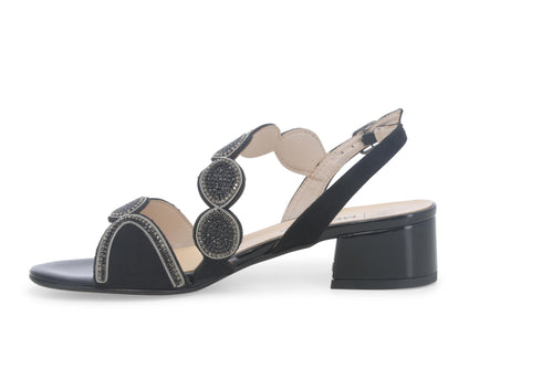 Melluso Donna Sandali Tessuto K35526-234077 Nero