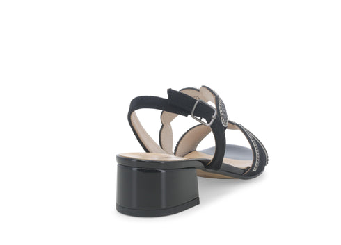 Melluso Donna Sandali Tessuto K35526-234077 Nero