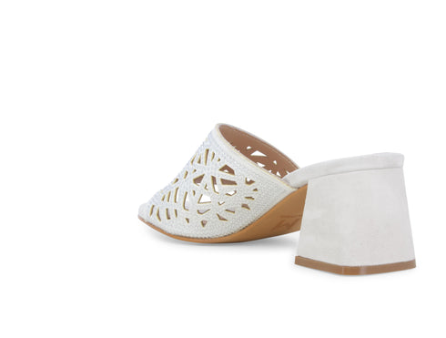 Melluso Donna Ciabatte Camoscio N657-244938 Bianco