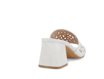 Melluso Donna Ciabatte Camoscio N657-244938 Bianco