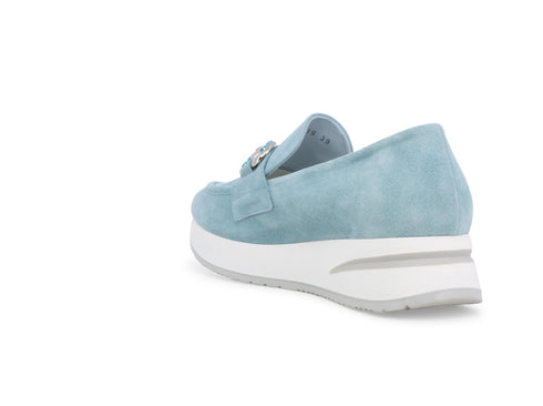 Melluso Donna Mocassini Camoscio R20084Z-249806 Blu