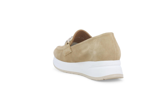 Melluso Donna Mocassini Camoscio R20084Z-249807 Beige