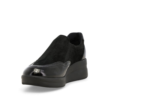 Melluso Donna Scarpe basse Camoscio R25641Z-254555 Nero