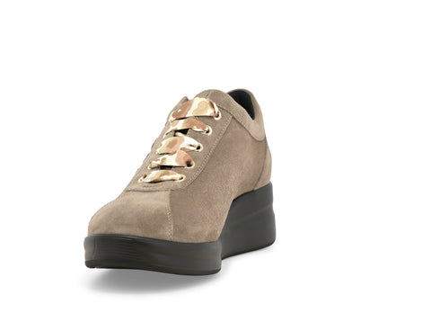 Melluso Donna Scarpe basse Camoscio R25656Z-251916 Beige