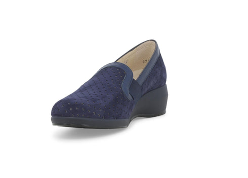 Melluso Donna Mocassini Camoscio R30618Z-246161 Blu