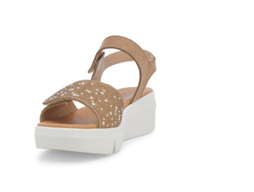 Melluso Donna Sandali Tessuto R80439-244124 Oro