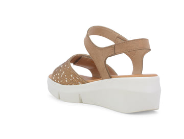 Melluso Donna Sandali Tessuto R80439-244124 Oro