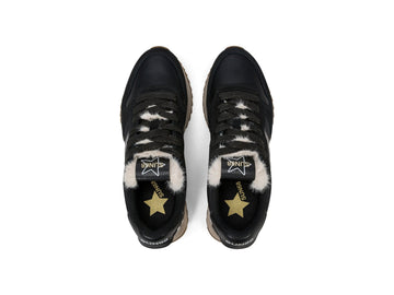 SUN68 Stargirl Animalier Black Women's Sneakers