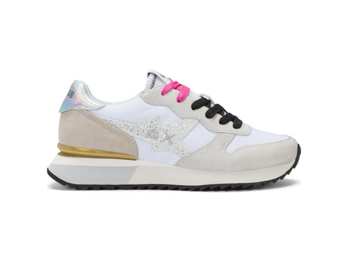 Sneaker SUN68 Donna Stargirl Glitter Bianco 36214