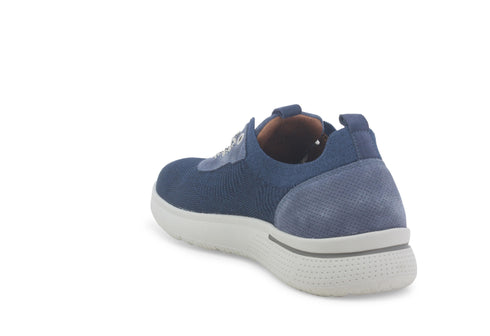 Melluso Uomo Scarpe basse Tessuto U41120W-234983 Blu