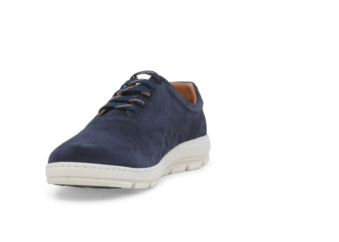 Melluso male Scarpe basse Camoscio U56051-243185 Blu