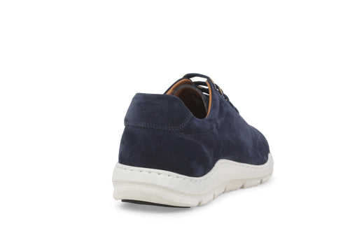 Melluso male Scarpe basse Camoscio U56051-243185 Blu