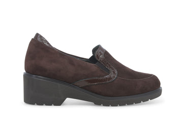 Melluso Scarpe Comfort Invernali Senza Stringhe Tomaia Camoscio Marrone R35727W-238915